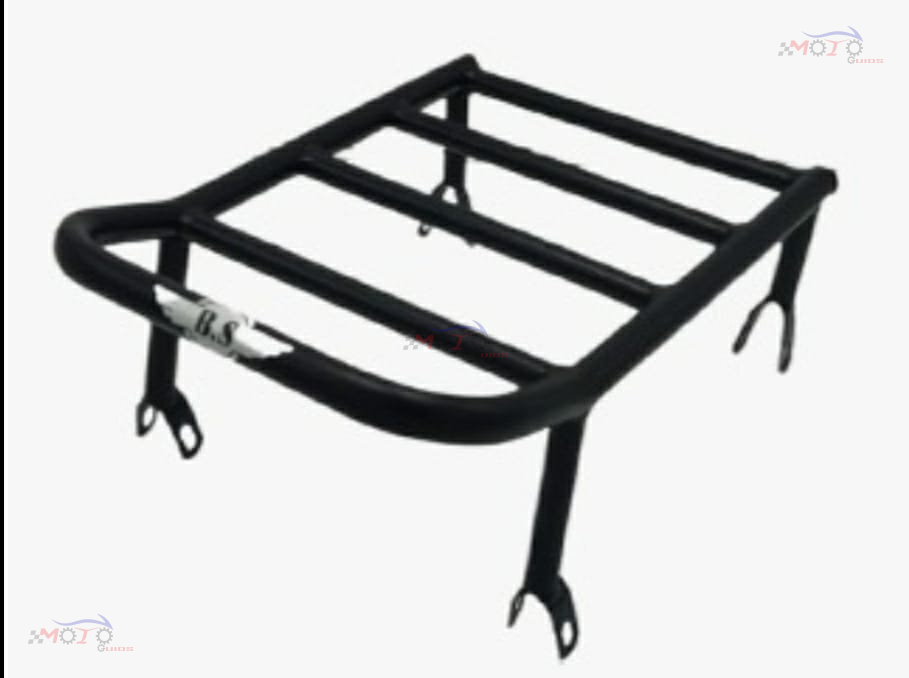 JAWA PERAK CARRIER WITH SADDLE STAY IN STAINLESS STEEL BLACK POWDER COATED